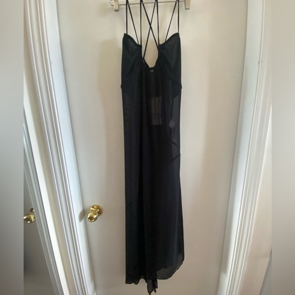 Semi sheer tulle asymmetrical dress - Picture 8 of 8